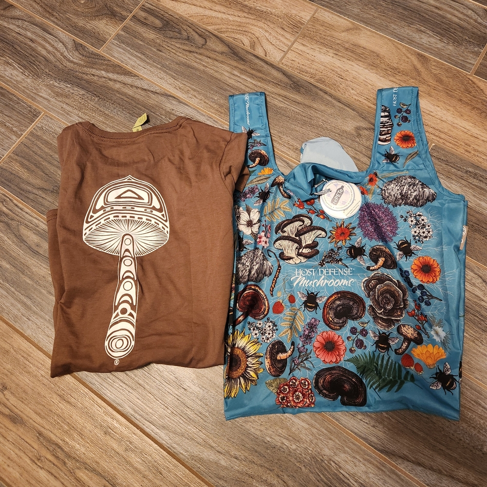 Mushroom Graphic Tank Top & Reuseable Bag